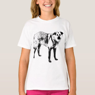 T-shirt sentinelle de chemin enneigé, mélange tibétain