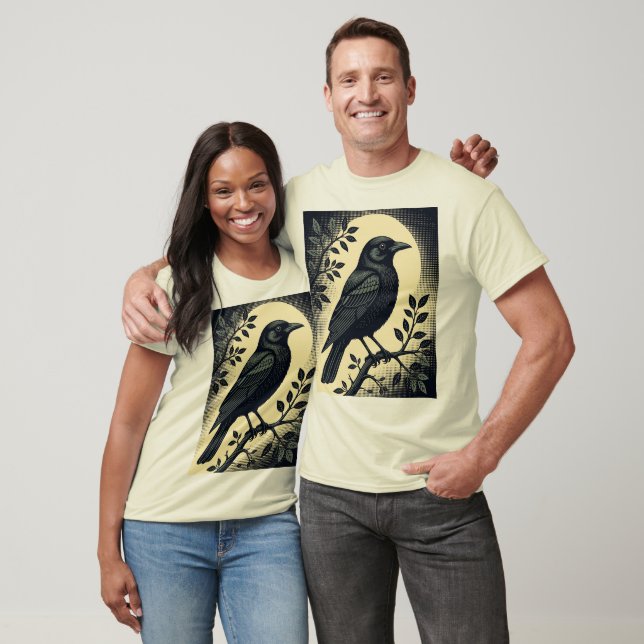 T-shirt Sentinelle de la Solitude Le Corbeau (Unisexe)