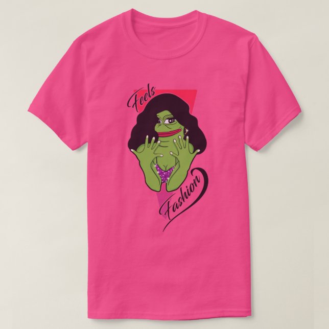 T-shirt Sentir la grenouille de mode (Design devant)
