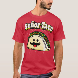 T-shirt Seor Taco Funny Kawaii Mexicain