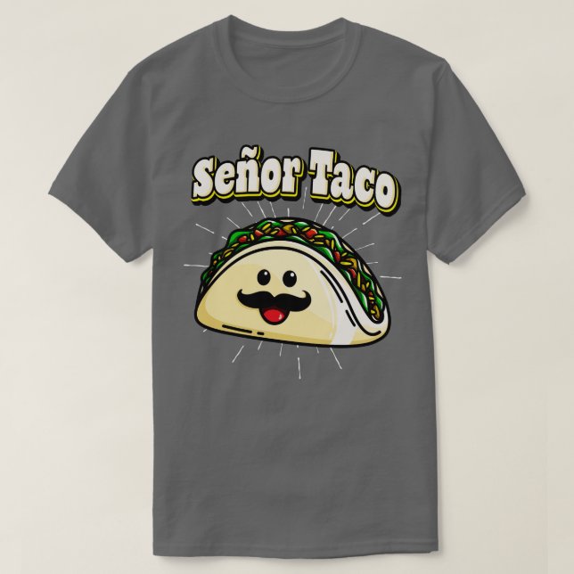 T-shirt Seor Taco Funny Kawaii Mexicain (Design devant)