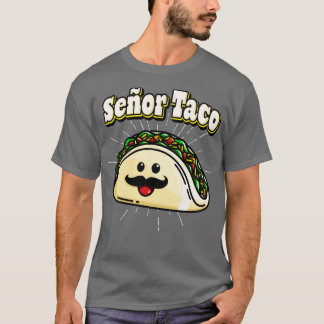 T-shirt Seor Taco Funny Kawaii Mexicain