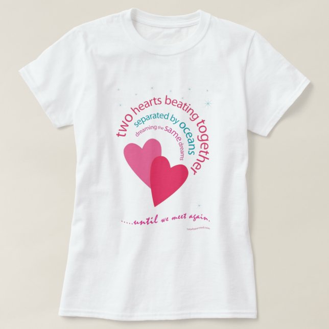 T-shirt Séparé par des océans (Design devant)