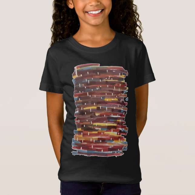 T-Shirt Sepia Abstraite (Devant)