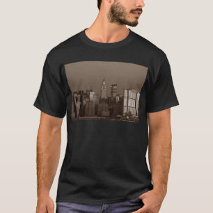 T-shirt Sepia New York