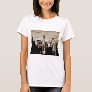 T-shirt Sepia New York City - Croquis