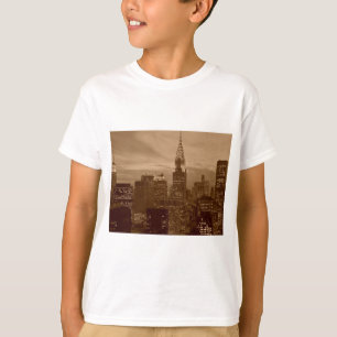 T-shirt Sepia Tone New York