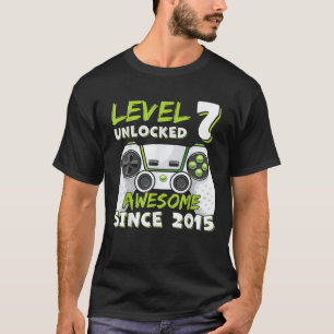 T-shirt Sept 7ans Anniversaire Son Garçon Amusant Gamer 7e