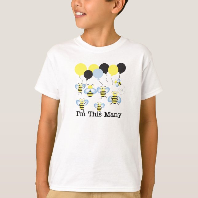 T-shirt Sept abeilles je suis ces beaucoup (Devant)