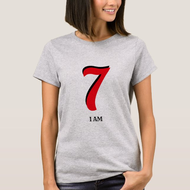 T-shirt Sept Chanceux Je Suis (Devant)