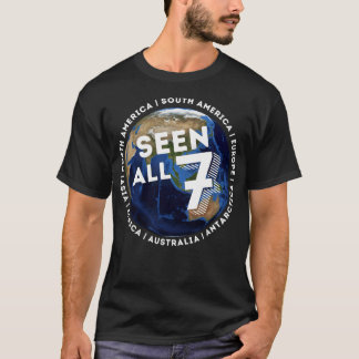 T-shirt Sept Continents Ont Vu Les Sept Mondes