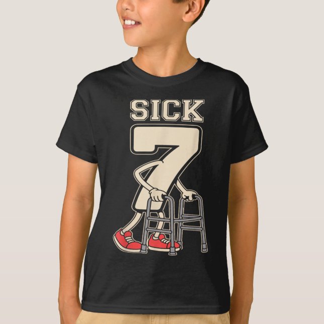 T-shirt Sept Malade Mème 67 Drôle Sept Malade 7 Avec Un Ch (Devant)
