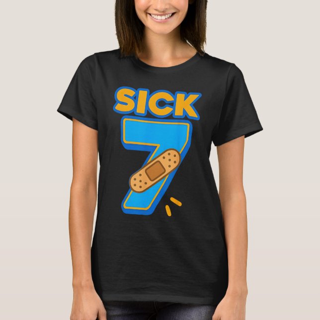 T-shirt Sept Malade Mème Six Sept Sept Malade 7 Anniversai (Devant)