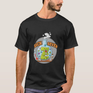 T-shirt Sept malades Mème drôle 67 Six Sept Jeux de mots H