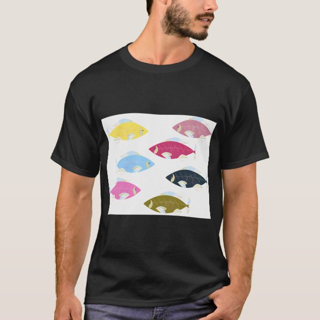 T-shirt Sept poissons dans sept mers (Devant)