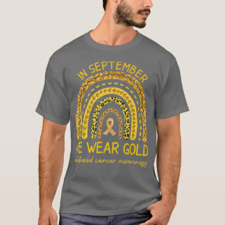 T-shirt September We Wear Gold Childhood Cancer Awareness