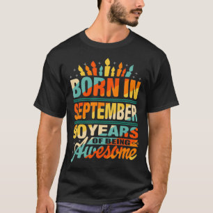 T-shirt Septembre 1931 90 Ans 90e Anniversaire Cadeau
