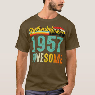 T-shirt Septembre 1957 Chemise Cadeau Anniversaire Vintage