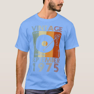 T-shirt Septembre 1975 47th Bday Venin Vintage Retro 47 Ye