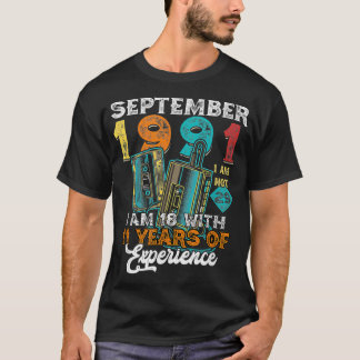 T-shirt SEPTEMBRE 1991 Cassette Anniversaire 18 11 Ans De