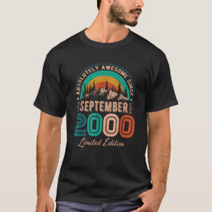T-shirt Septembre 2000 Anniversaire Awesome Depuis Septemb