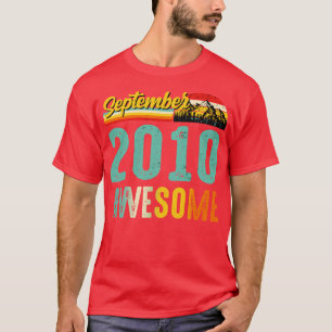T-shirt Septembre 2010 Cadeau Anniversaire Chemise Vintage