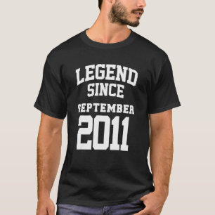 T-shirt Septembre 2011 11ème anniversaire Légende 11 ans