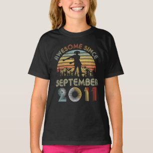 T-shirt Septembre 2011 la 8ème soie de fille
