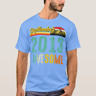 T-shirt Septembre 2013 Cadeau Anniversaire Chemise Vintage