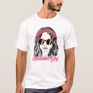 T-shirt Septembre Anniversaire Fille, Femmes Nées En Septe