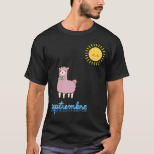 T-shirt Septembre avec lama