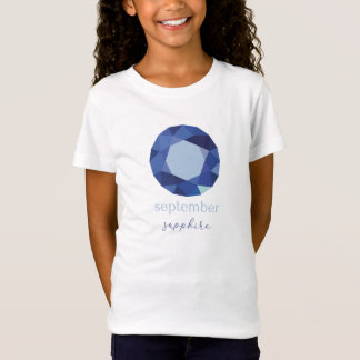 T-Shirt Septembre Birthstone Sapphire