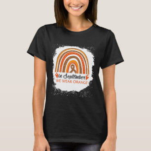 T-shirt Septembre Nous Portons Orange Bleached Rainbow Leu