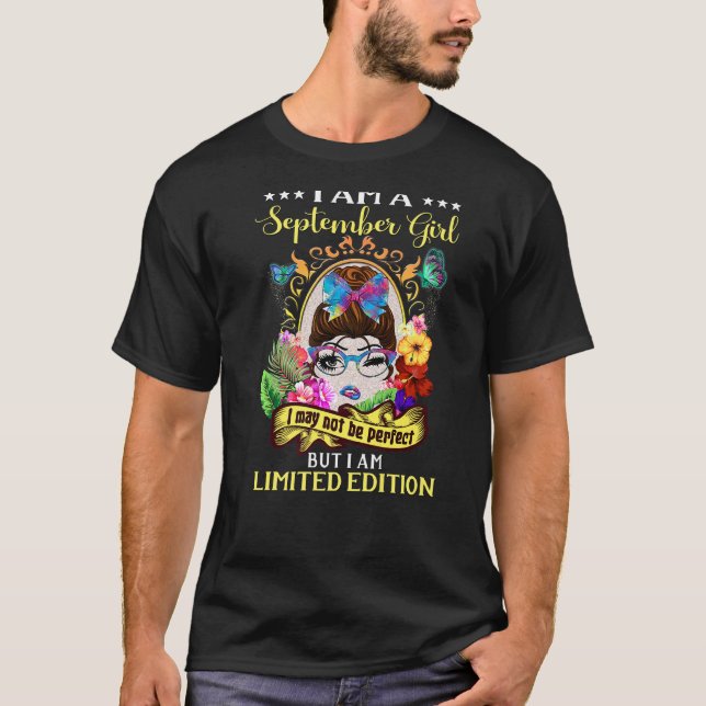 T-shirt Septembre Vierge Anniversaire Pas Parfait (Devant)