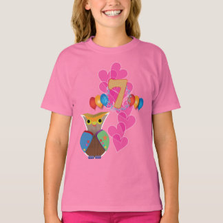 T-shirt Septième anniversaire :: Hibou