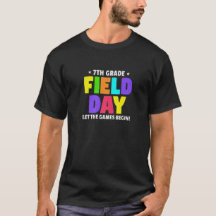 T-shirt Septième Jour De Terrain Laisser Les Jeux Commence