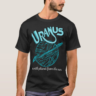 T-shirt septième planète du soleil, uranus