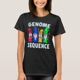 T-shirt Séquence génomique drôle Gnome Biologie Physique S