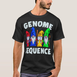 T-shirt Séquence génomique drôle Gnome Biologie science je