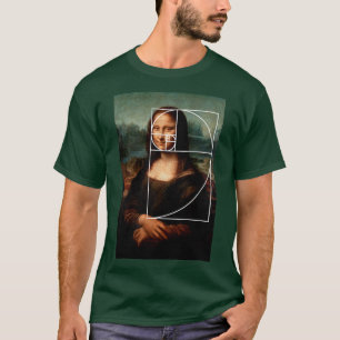 T-shirt Séquence Leonardo da Vinci Mona Lisa Fibonacci