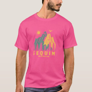 T-shirt Sequim Mountains Washington Randonnée Outdoors Vin