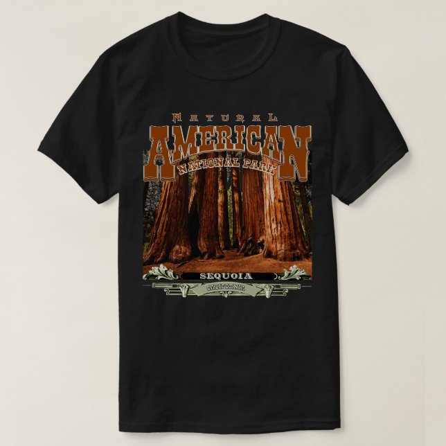 T-shirt Sequoia National Park California (Design devant)