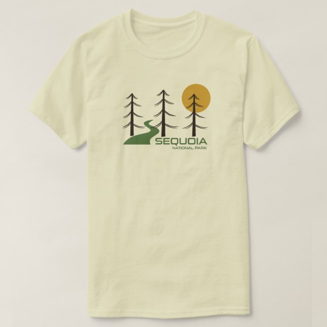 T-shirt Sequoia National Park California Trail (Design devant)