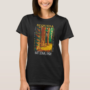 T-shirt Sequoia National Park Californie Vintag dérangé