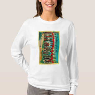 T-shirt Séquoias, la Californie - grandes scènes de lett