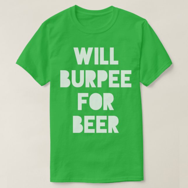 T-shirt Sera Burpee Pour L'Entraînement De Fitness De Bièr (Design devant)