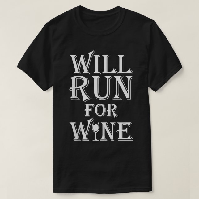 T-shirt Sera courir pour vin drôle design graphique pour p (Design devant)