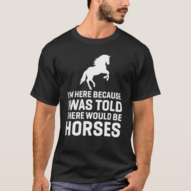 T-shirt Serait Cheval Animal Cheval équitation (Devant)