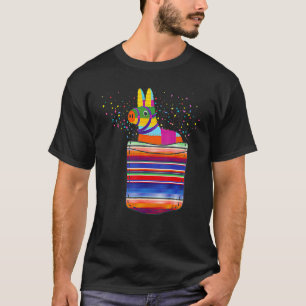 T-shirt Serape Pocket Pinata Mexicaine Peeeout Mexicaine P