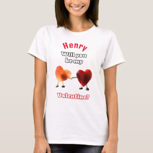 T-shirt Seras-tu ma Saint-Valentin ? Pour femme